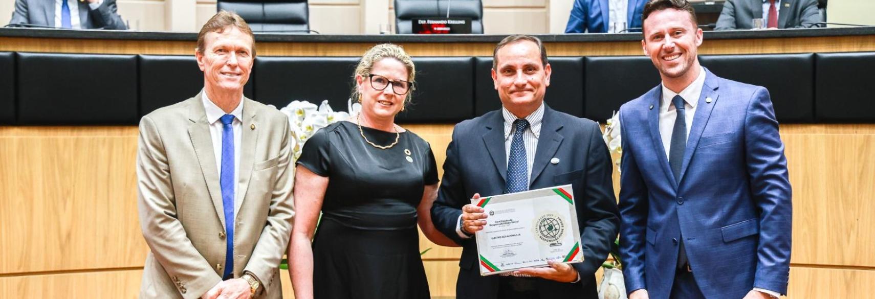 Altona conquista Certificado de Responsabilidade Social de Santa Catarina 