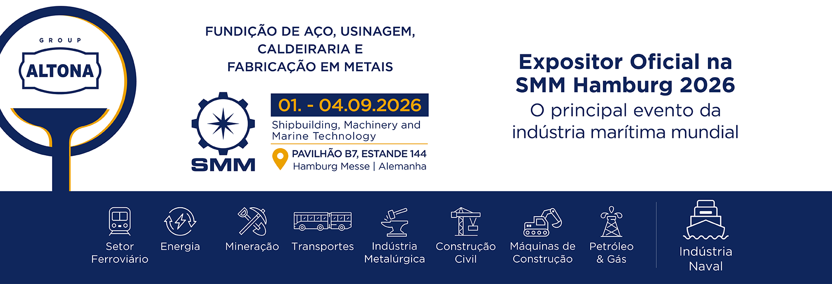 Presença na feira SMM 2026 | Hamburgo, Alemanha.